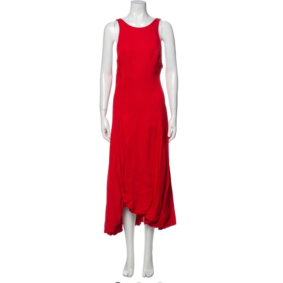 3.1 Phillip Lim Scoop Neck, Backless Red Dress - Picture 1 of 3